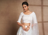 Advanced Looking Lehenga Choli in White Colour